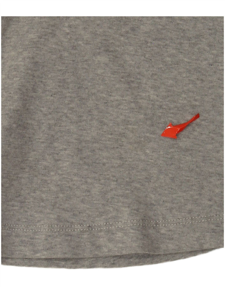 TOMMY HILFIGER Polo a maniche lunghe da donna UK 8 Small Grigio