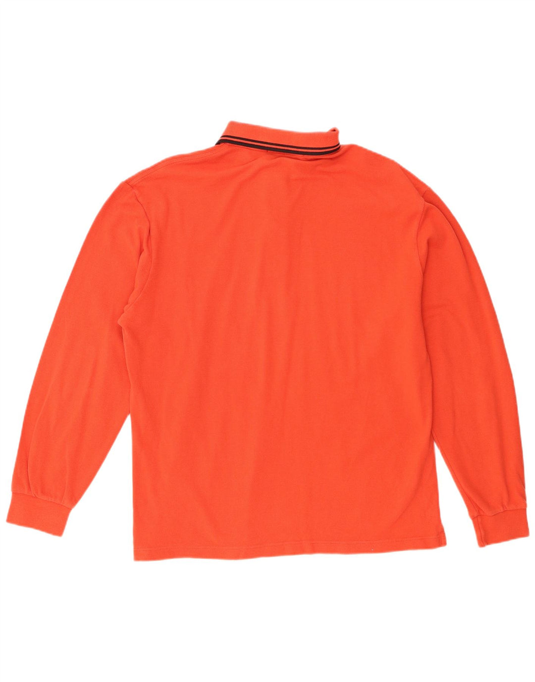 Polo da uomo a maniche lunghe Fred Perry in cotone arancione medio