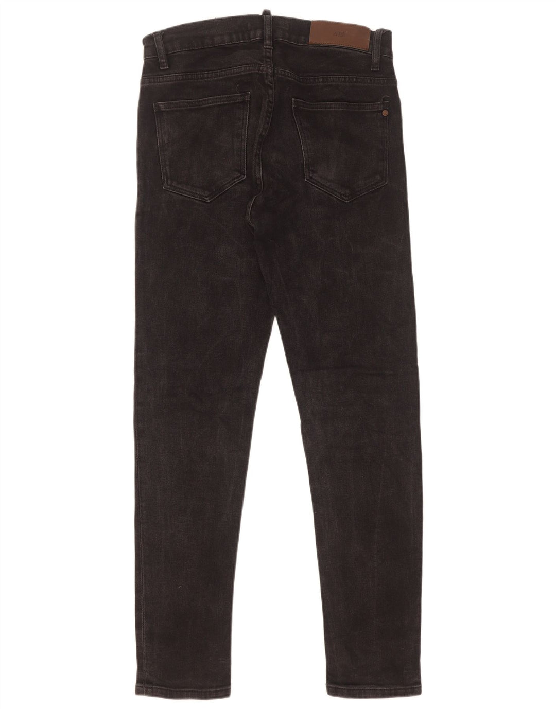 Jeans slim da uomo Zara EU 38 Small W30 L30 Nero