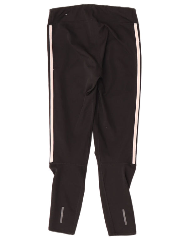 Adidas Donna Climalite Crop Leggings UK 8/10 Piccolo Poliestere Nero