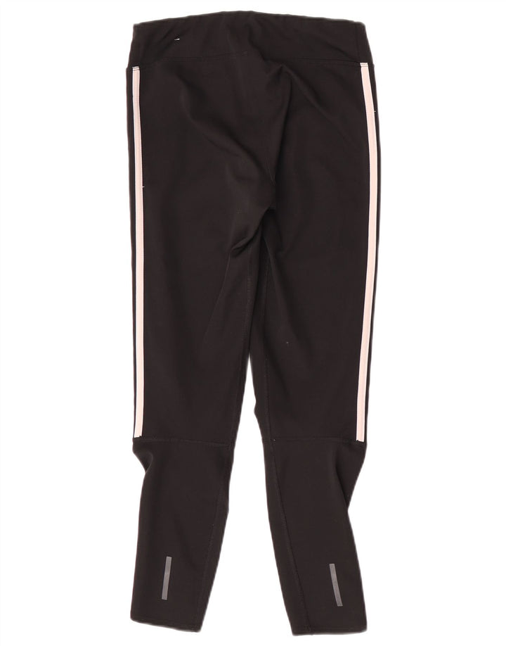 Adidas Donna Climalite Crop Leggings UK 8/10 Piccolo Poliestere Nero