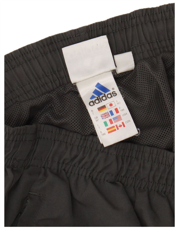 Pantaloni da tuta da uomo Adidas Large in poliestere grigio