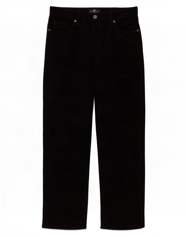 Pantaloni dritti in velluto a coste Marks & Spencer da uomo blu Harbour W34 L31 neri