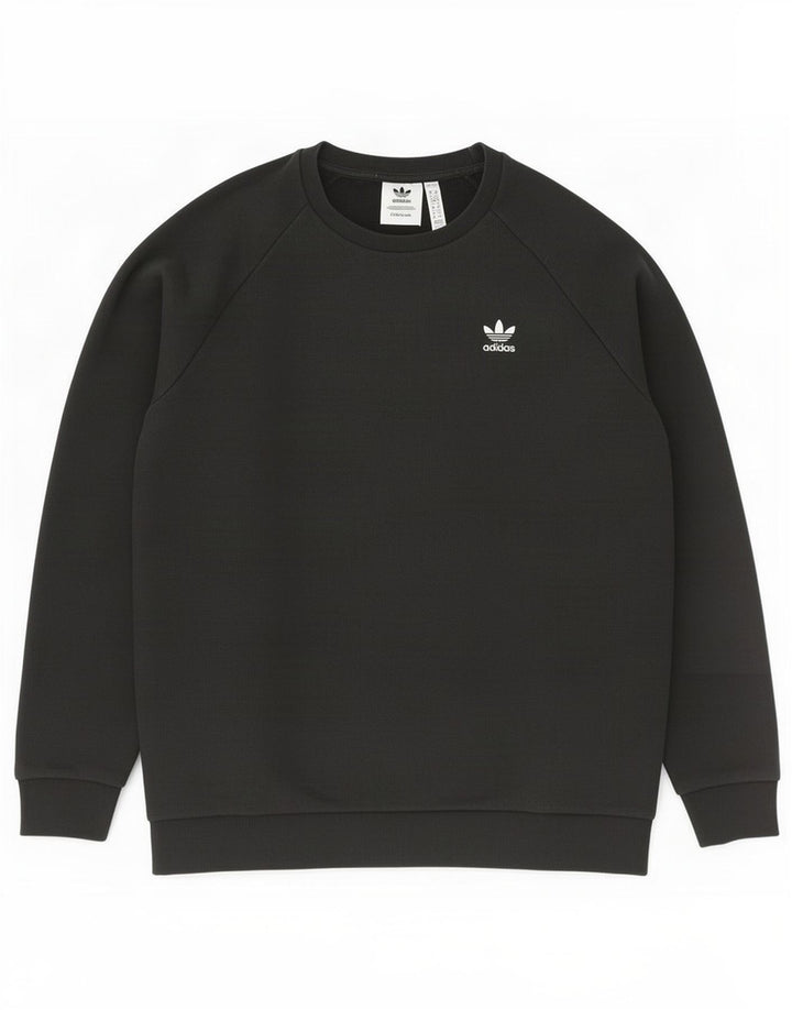 Felpa da uomo Adidas Primegreen maglione medio cotone nero