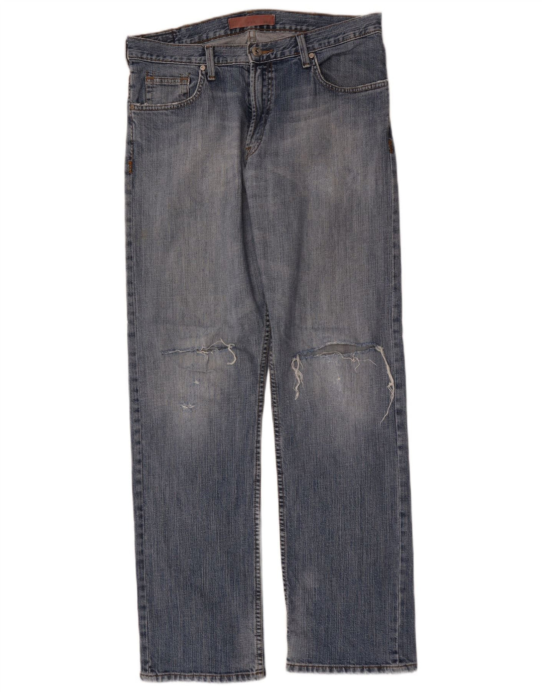 Jeans dritti invecchiati Lee da uomo W34 L34 cotone blu