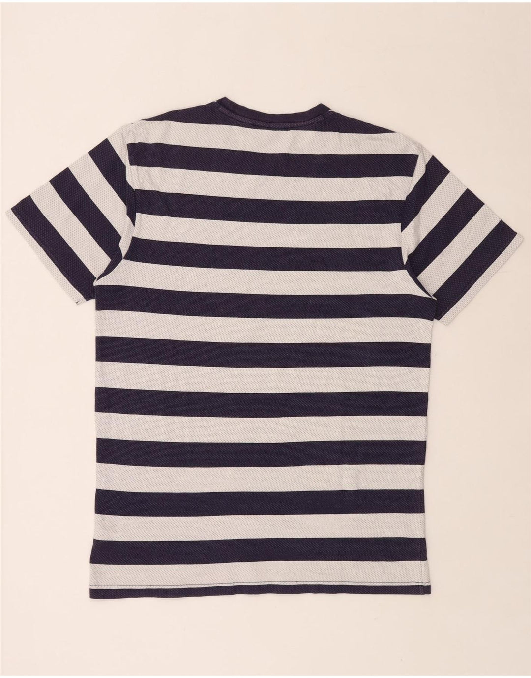 T-shirt da uomo VANS Top grande in cotone a righe blu navy