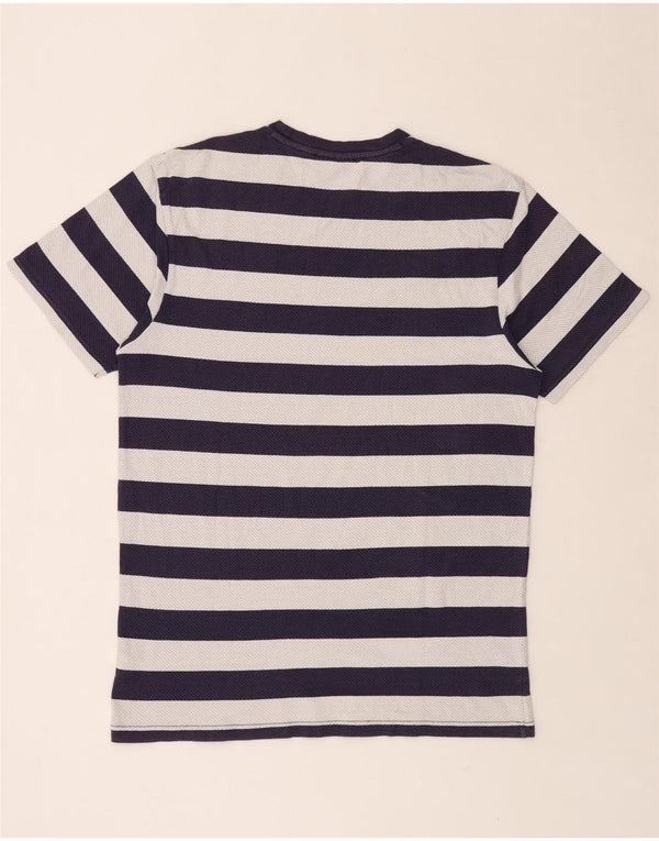 T-shirt da uomo VANS Top grande in cotone a righe blu navy