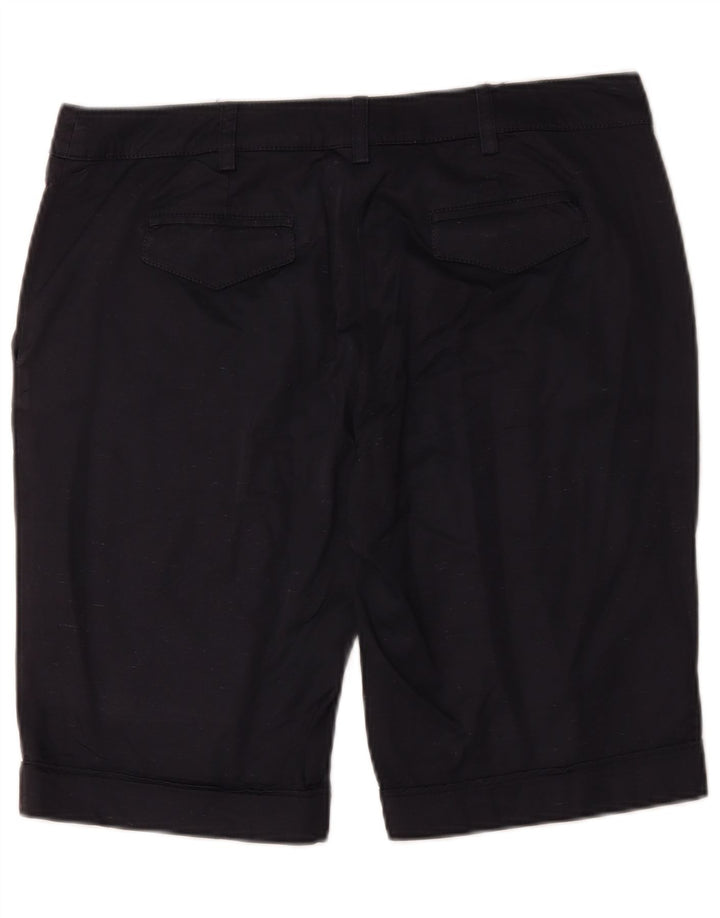 Pantaloncini chino da donna Gianfranco Ferre W34 Large blu navy in seta