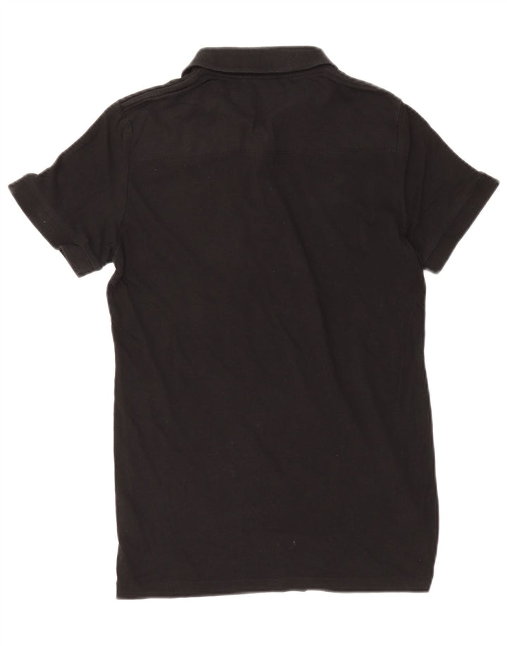 Polo da uomo French Connection piccola in cotone nero