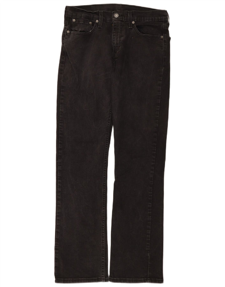 Levi's Uomo 527 Jeans Bootcut W30 L32 Cotone Nero