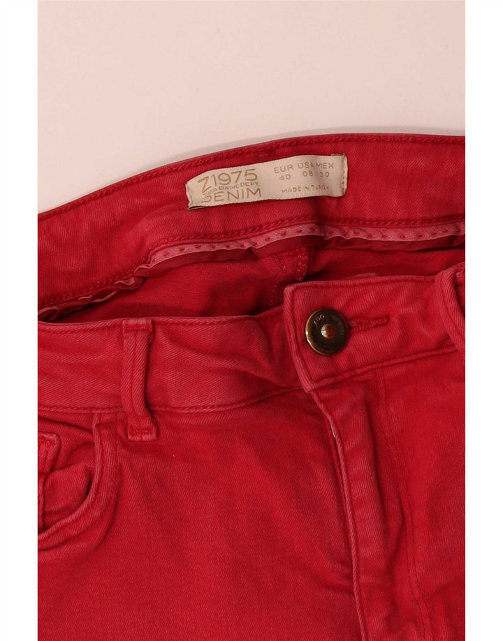 Jeans skinny da donna Zara EU 40 medi W30 L30 rossi