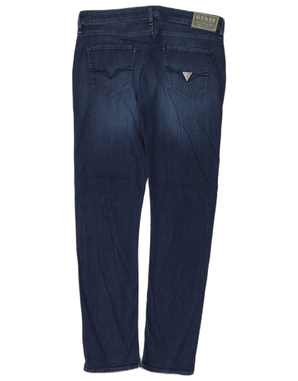 Jeans slim da donna Guess W32 L31 cotone blu navy