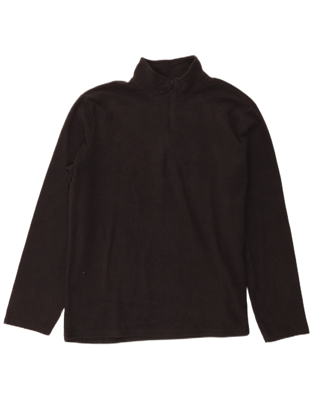 Maglione in pile da uomo con collo con zip Mountain Warehouse XL poliestere nero
