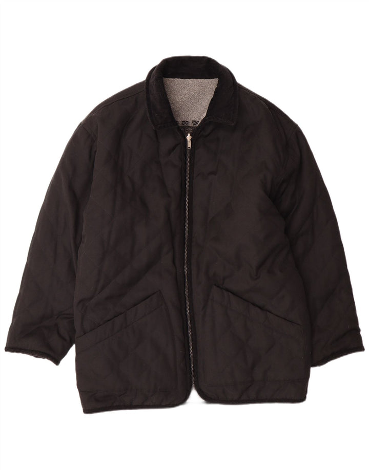 Giacca in pile reversibile con grafica da uomo VINTAGE UK 38 Grigio medio Fair Isle