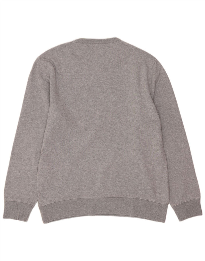 Felpa grafica da uomo Levi's, maglione XS, cotone chiazzato grigio