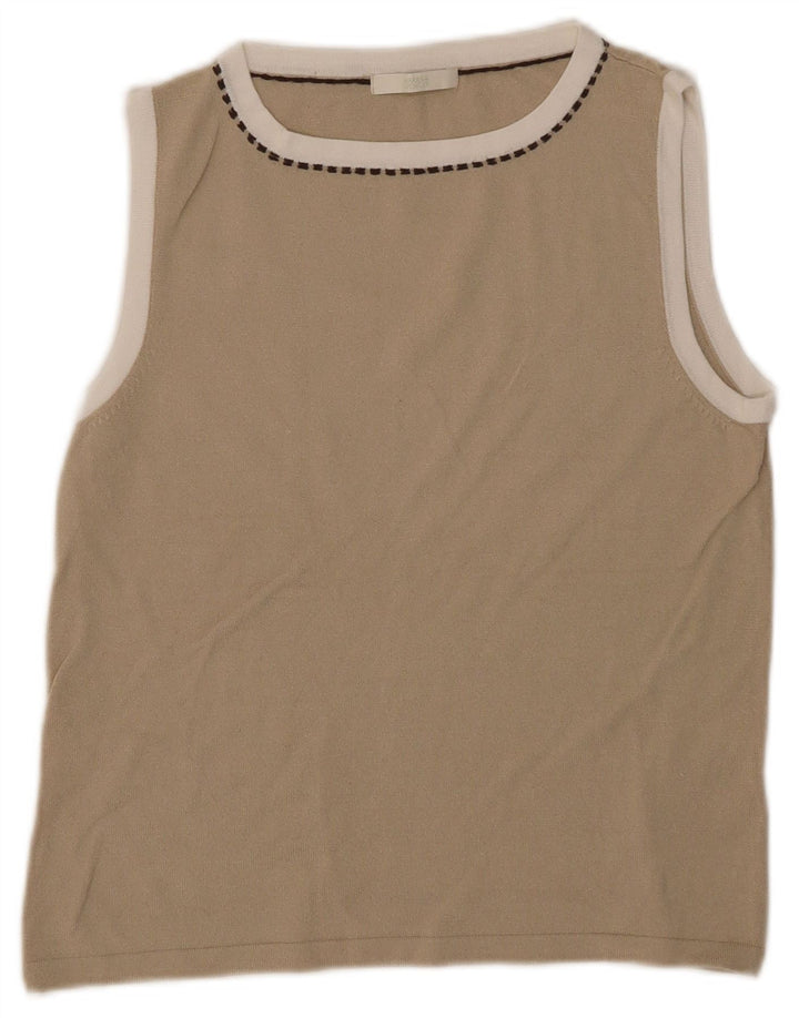 Canotta da donna Marks & Spencer UK 14 Viscosa beige medio