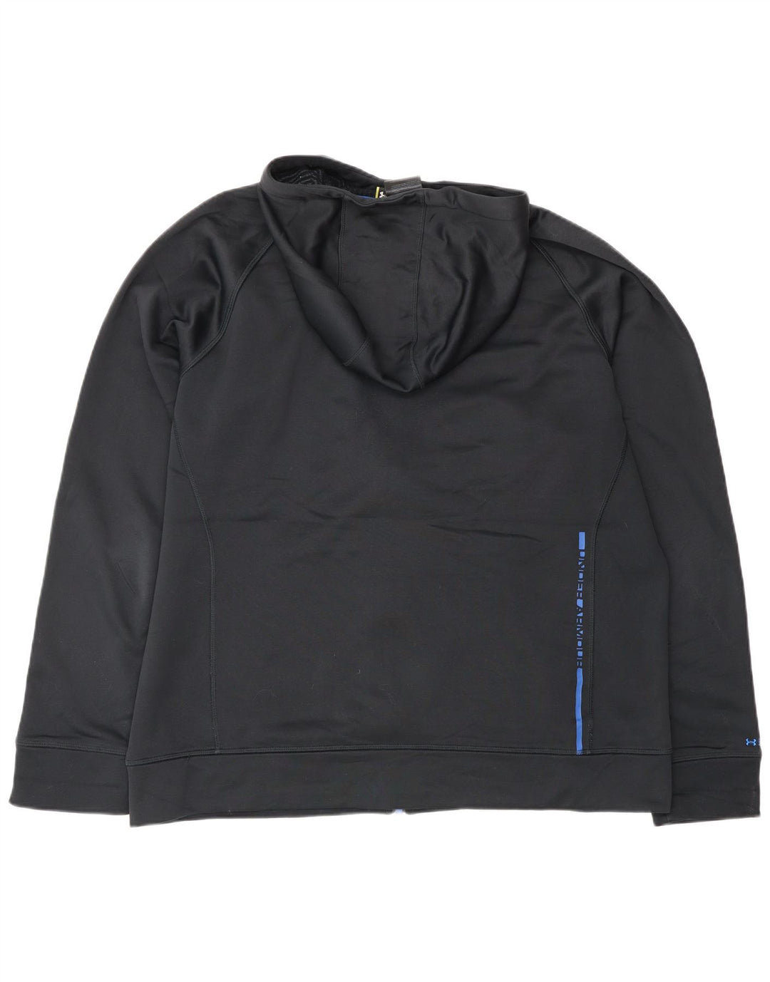 Felpa con cappuccio e zip grafica da uomo UNDER ARMOUR grande nera