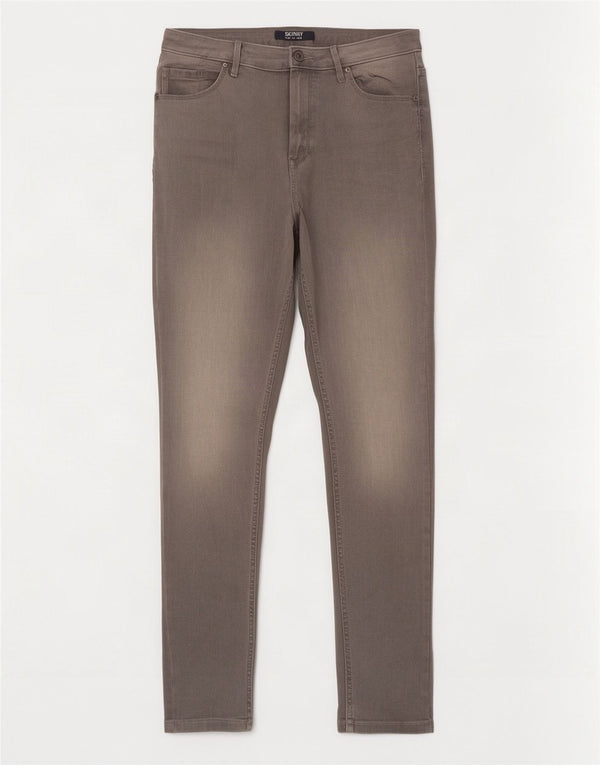 Jeans skinny da donna Marks & Spencer UK 12 medio W32 L30 cotone grigio
