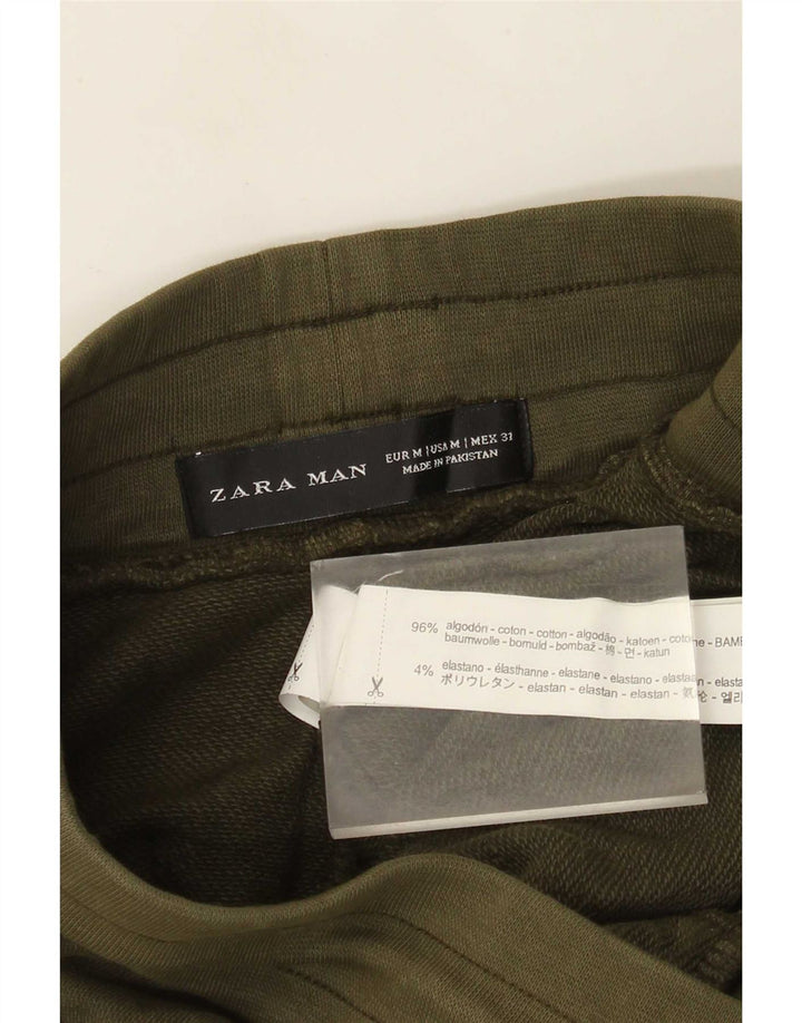Pantaloni da tuta da uomo Zara Joggers in cotone kaki medio