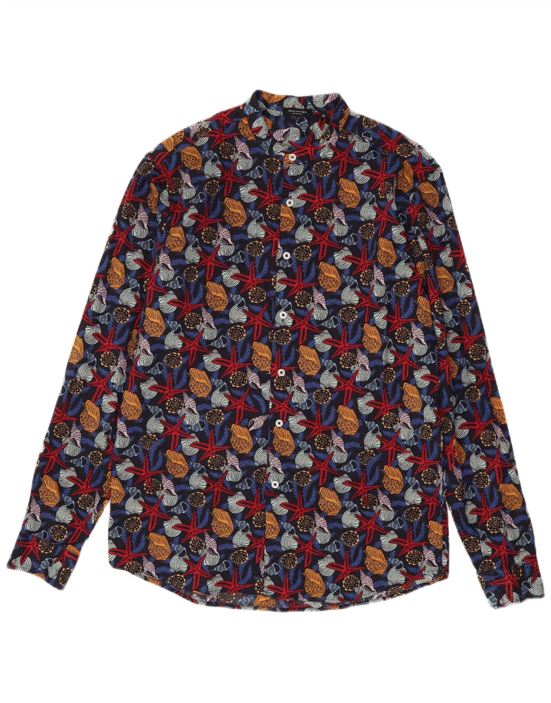 Camicia da uomo Bread & Buttons XL in cotone con stampa animalier multicolore