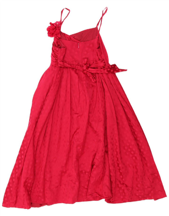 MONSOON Vestito lungo senza maniche per bambina 12-13 anni Acetato rosso a pois
