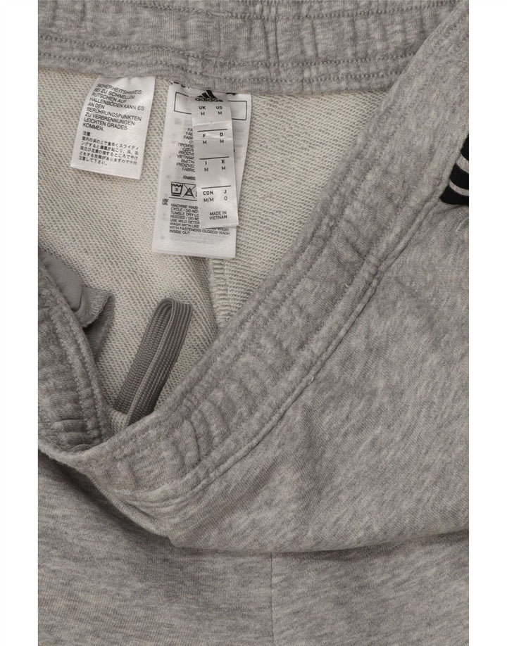 Pantaloni da tuta da uomo Adidas in cotone grigio medio
