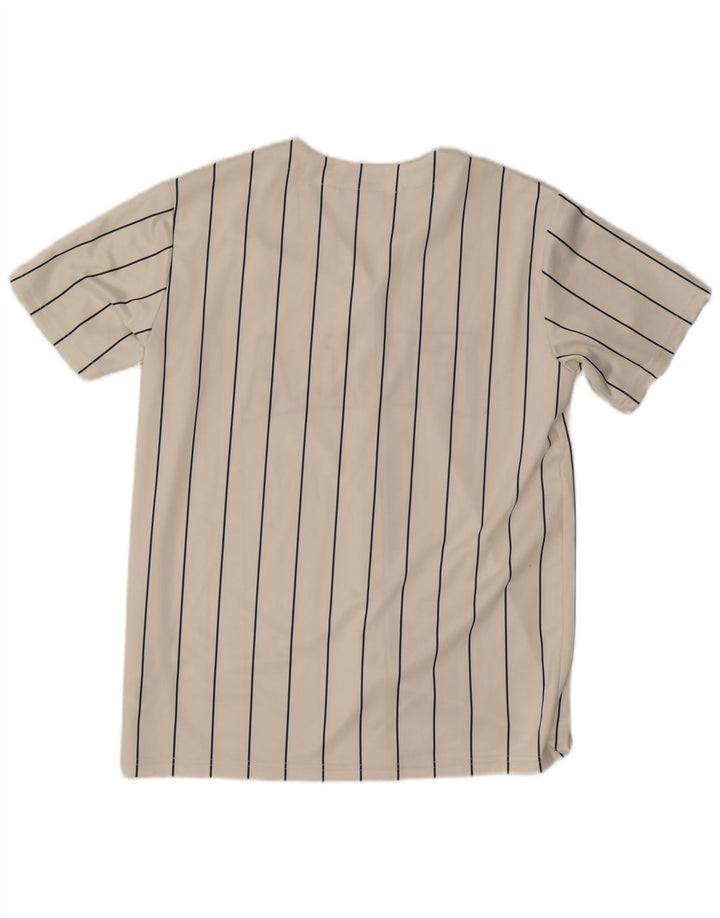 Maglia Fila da donna oversize grafica Top UK 10 Small White Striped