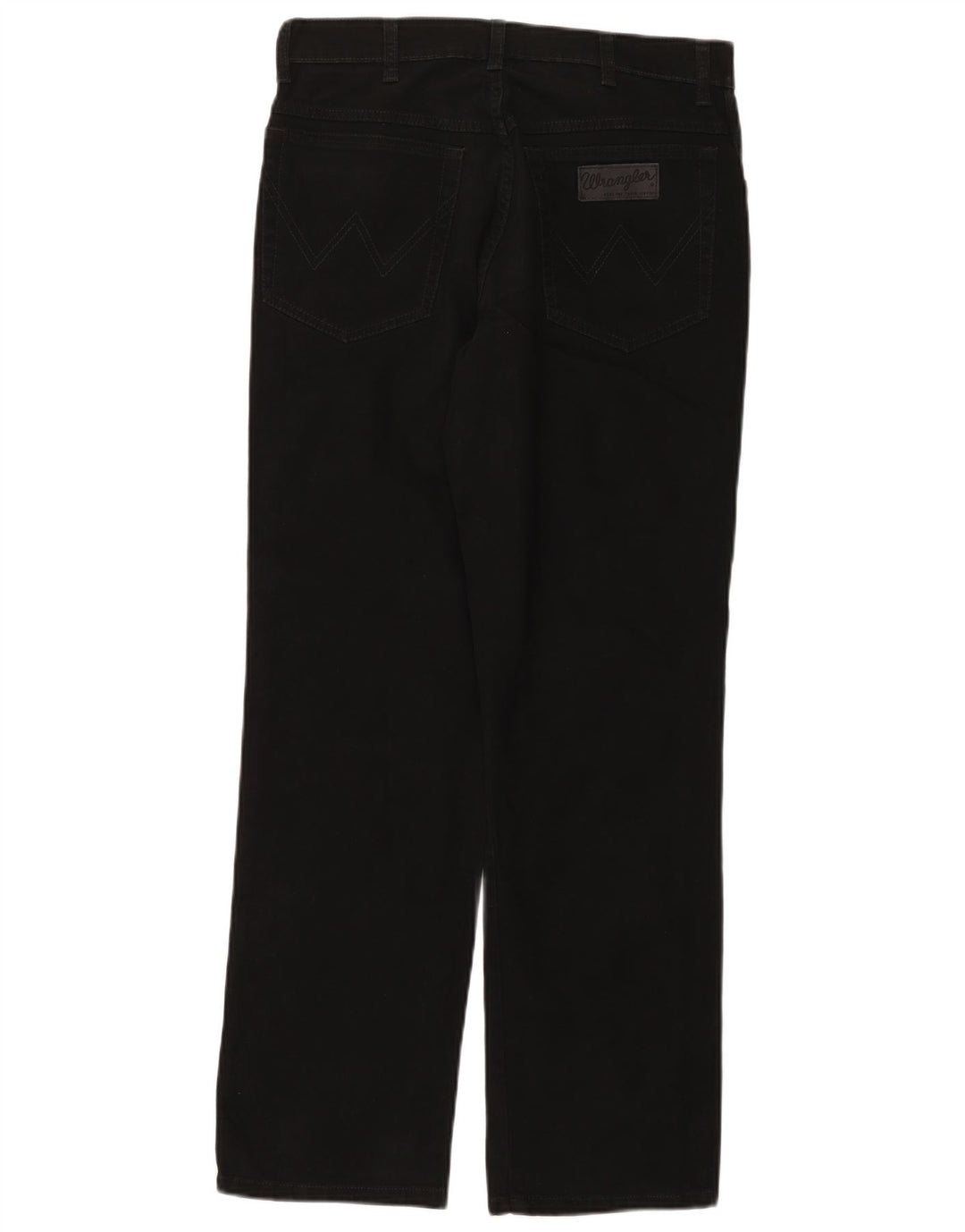 Jeans dritti elasticizzati Texas Wrangler da uomo W33 L30 cotone nero