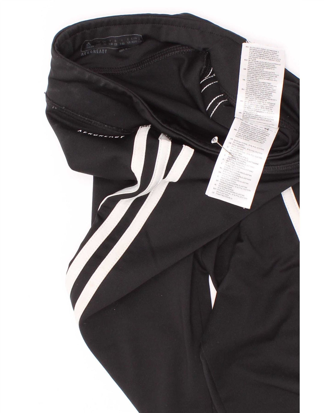 Leggings Adidas Bambina Aeroready Capri 7-8 anni Poliestere Nero