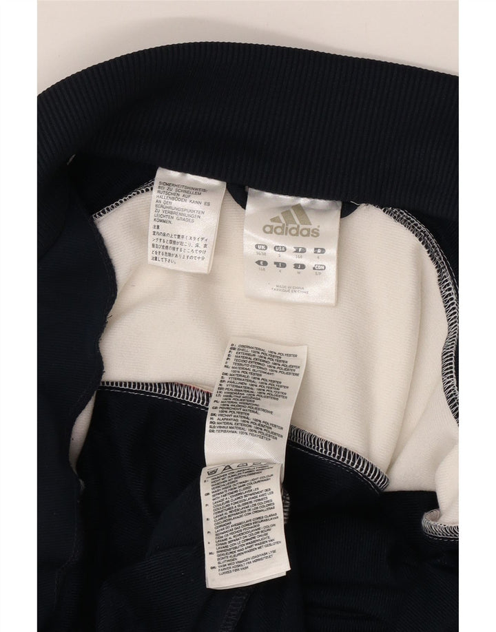 Giacca da tuta da uomo ADIDAS UK 36/38 Small Blu Navy Colourblock