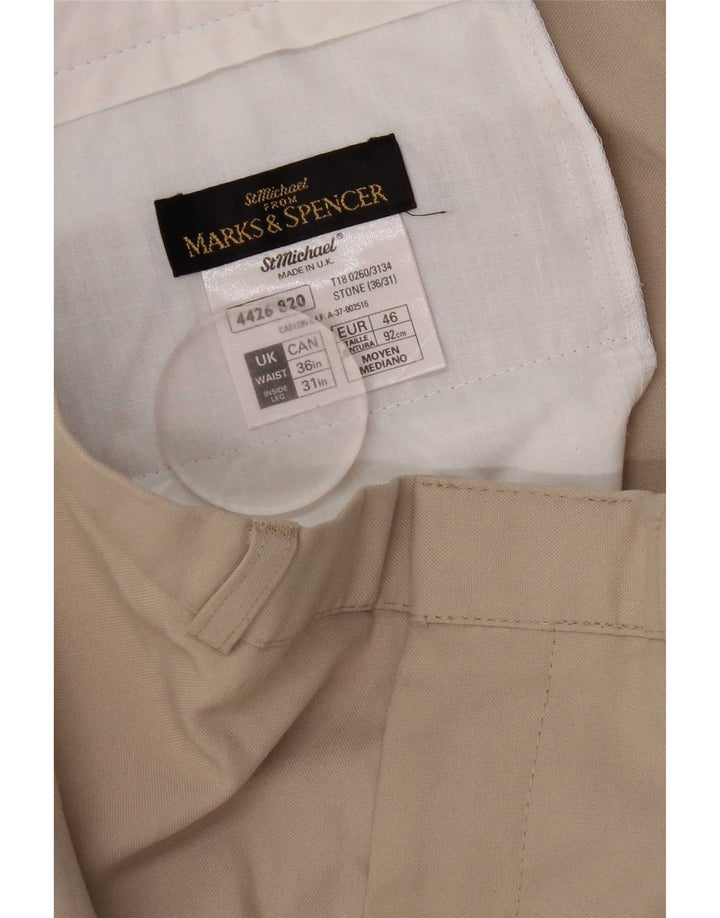 Pantaloni chino dritti Marks & Spencer da donna St. Michael W36 L28 Beige