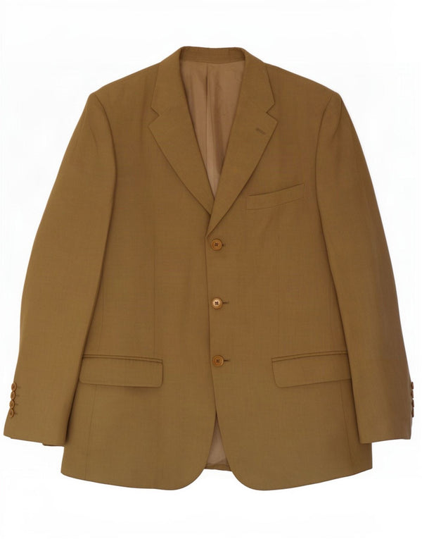 Giacca blazer a 3 bottoni da uomo Valentino IT 50 grande lino kaki
