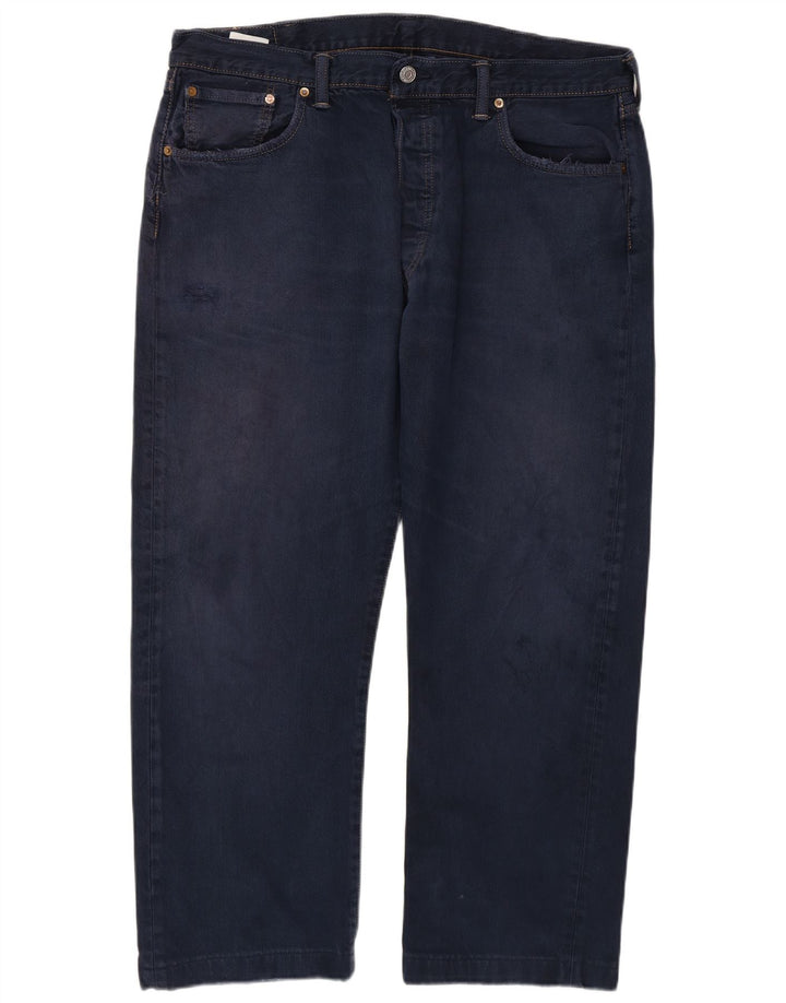 Levi's Uomo 501 Jeans dritti W38 L27 Blu Navy