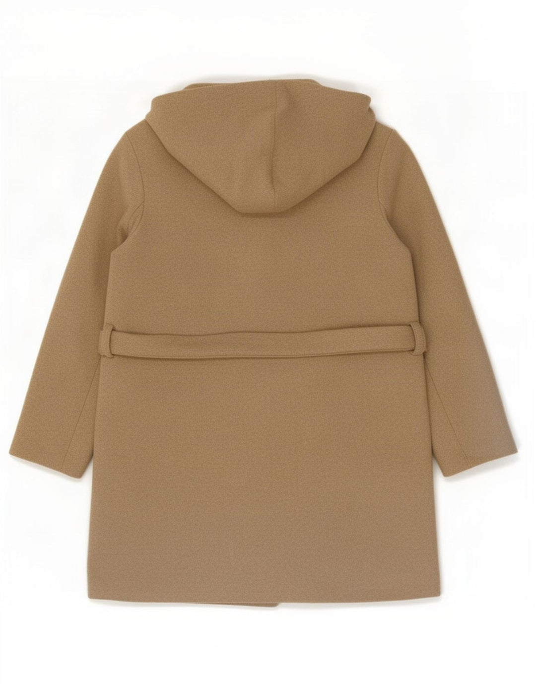 Soprabito ampio con cappuccio da donna Zara UK 14 Poliestere beige medio