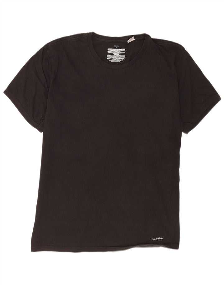 T-shirt da uomo Calvin Klein Top grande in cotone nero