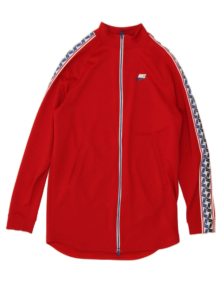 NIKE Mens Graphic Tracksuit Top Jacket Small Red Polyester Vintage Nike and Second-Hand Nike from Messina Hembry 
