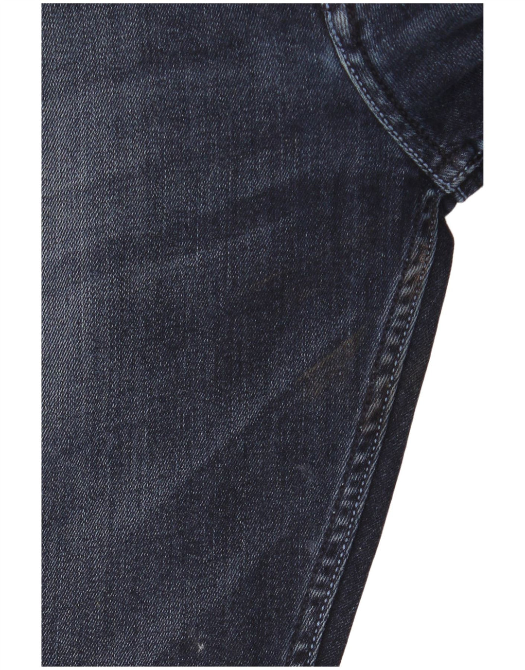 Jeans slim invecchiati da uomo French Connection W36 L28 cotone blu navy