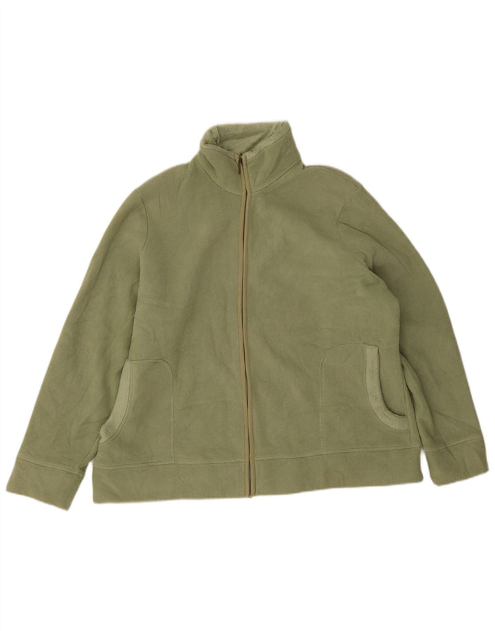 Giacca in pile oversize da donna Marks & Spencer UK 18 XL poliestere verde