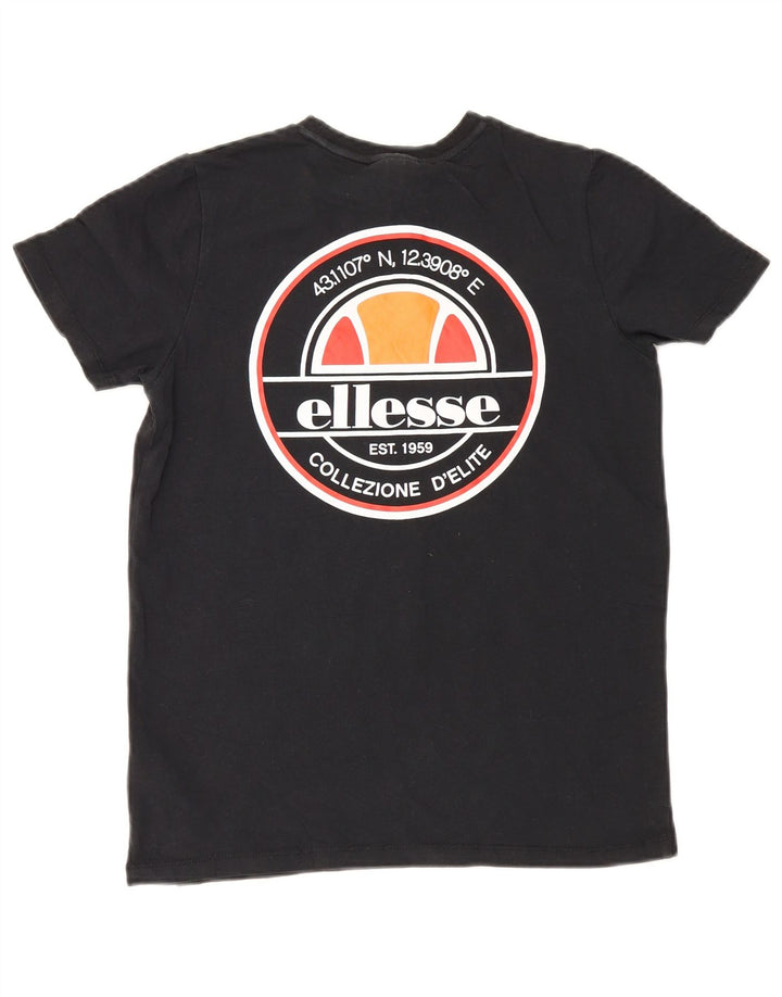 T-shirt grafica per ragazzi Ellesse Top 8-9 anni cotone nero medio
