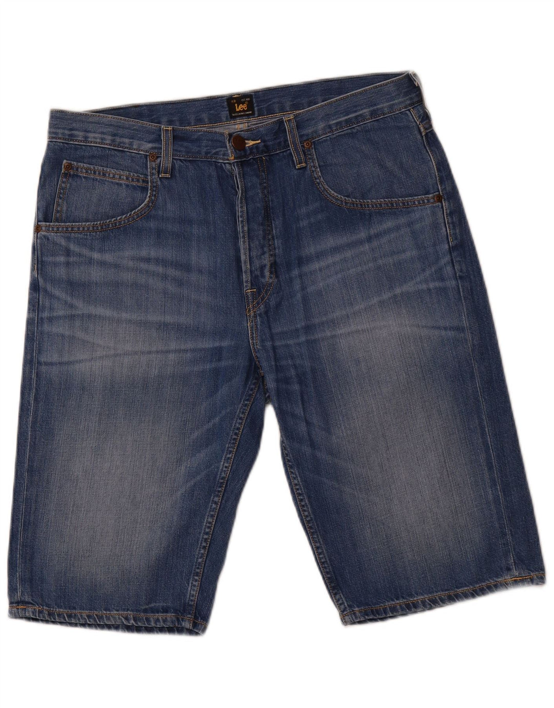 Pantaloncini di jeans da uomo LEE W34 grandi blu