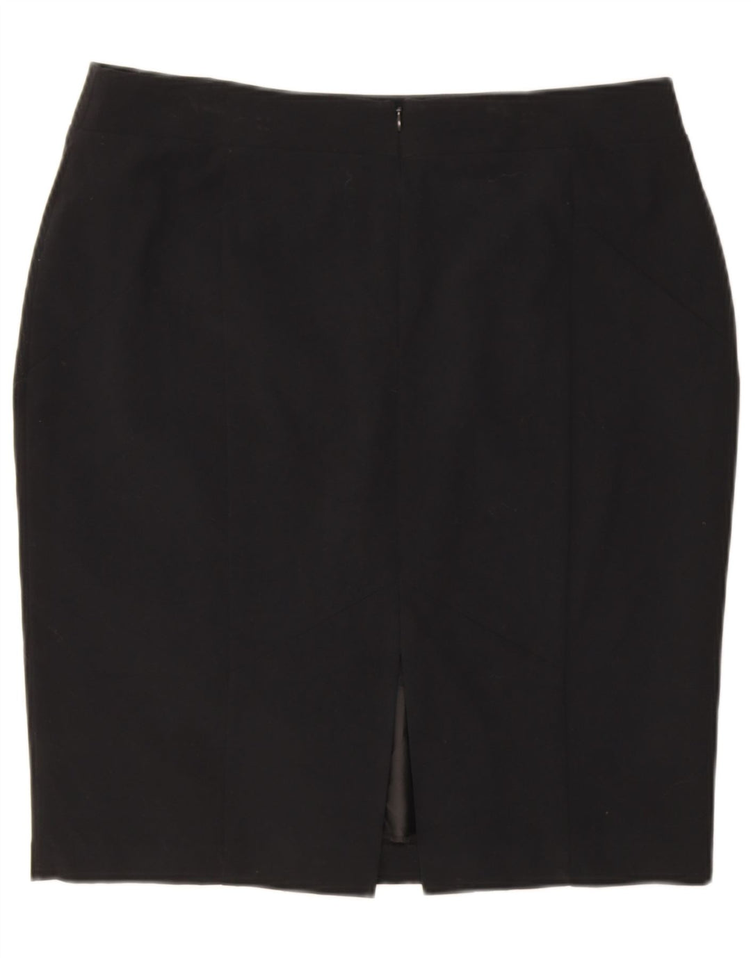 Gonna a tubino da donna Marks & Spencer UK 16 grande W36 poliestere nero