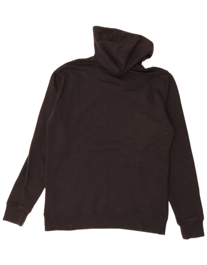 Maglione con cappuccio grafico da uomo Champion in cotone nero medio