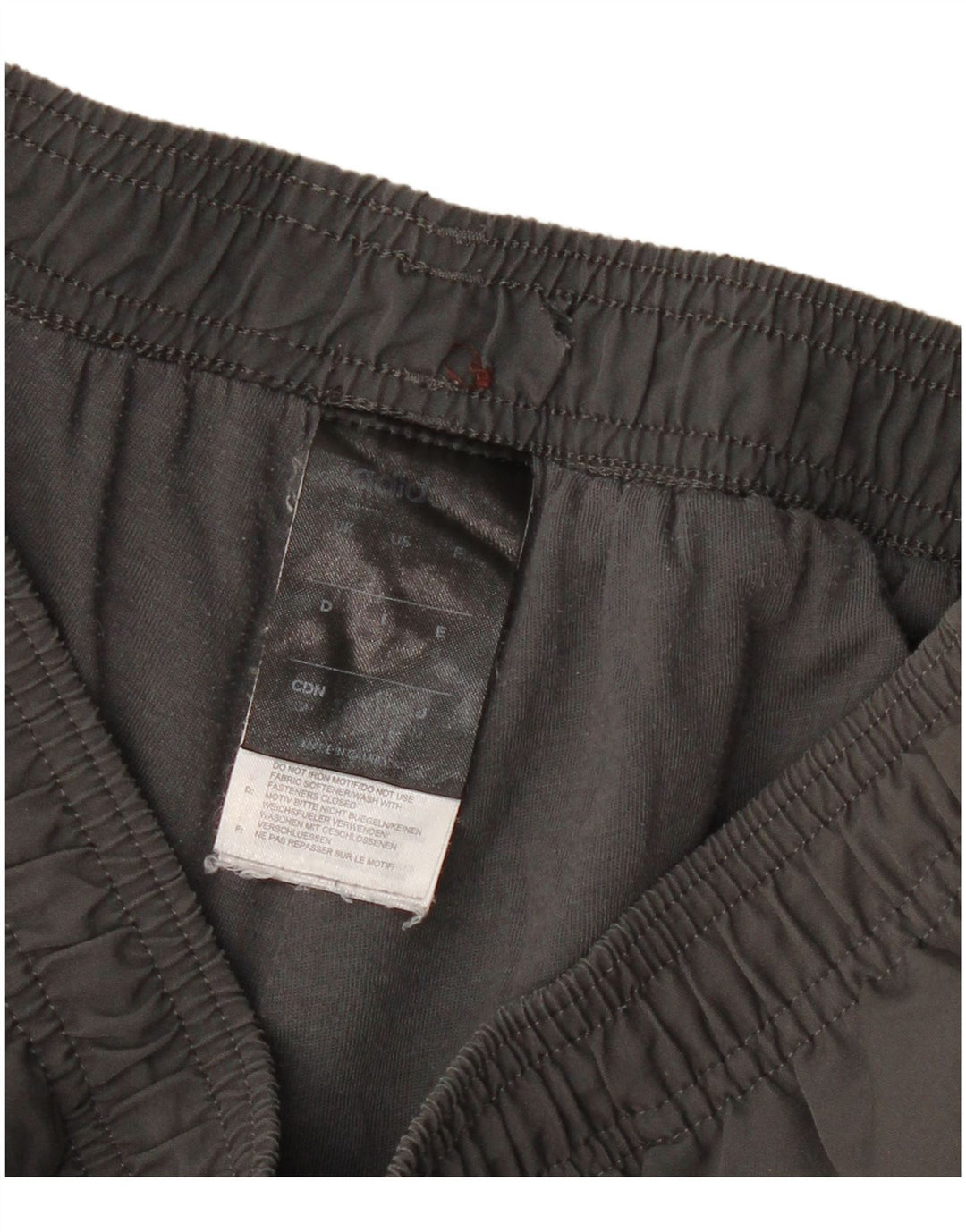 Pantaloni da tuta Adidas da uomo piccoli in poliestere grigio