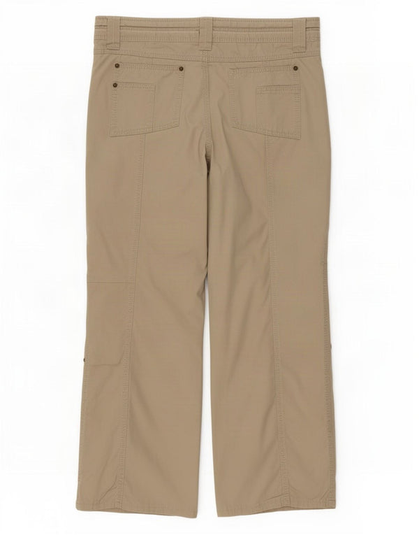 Pantaloni casual dritti da donna Marks & Spencer UK 14 Large W34 L27 Beige