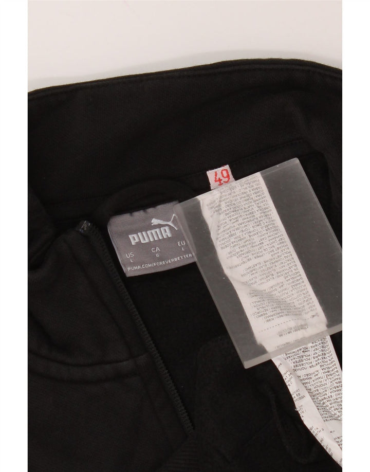 Giacca da tuta da uomo Puma Large in cotone nero