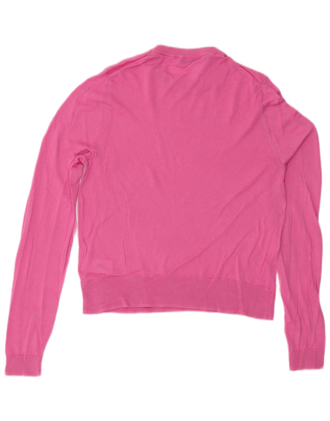 Maglione maglione girocollo da donna Zara UK 12 Lyocell rosa medio