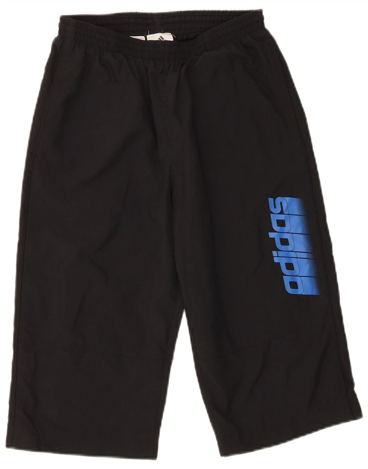 Pantaloncini sportivi Adidas da ragazzo con grafica 11-12 anni in poliestere nero