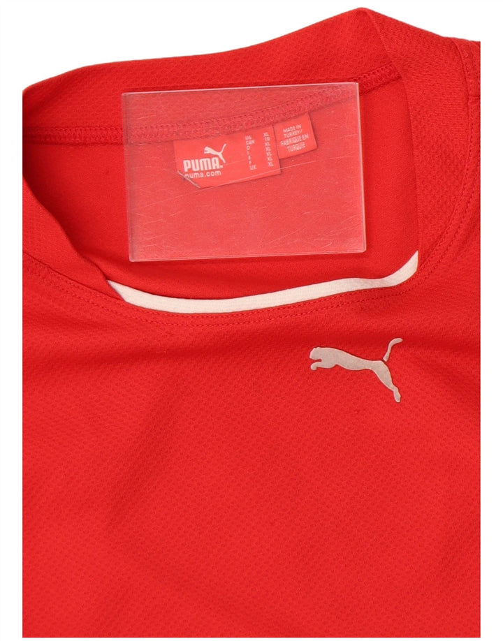 Maglia Puma Uomo Manica Lunga XL Rosso Colorblock