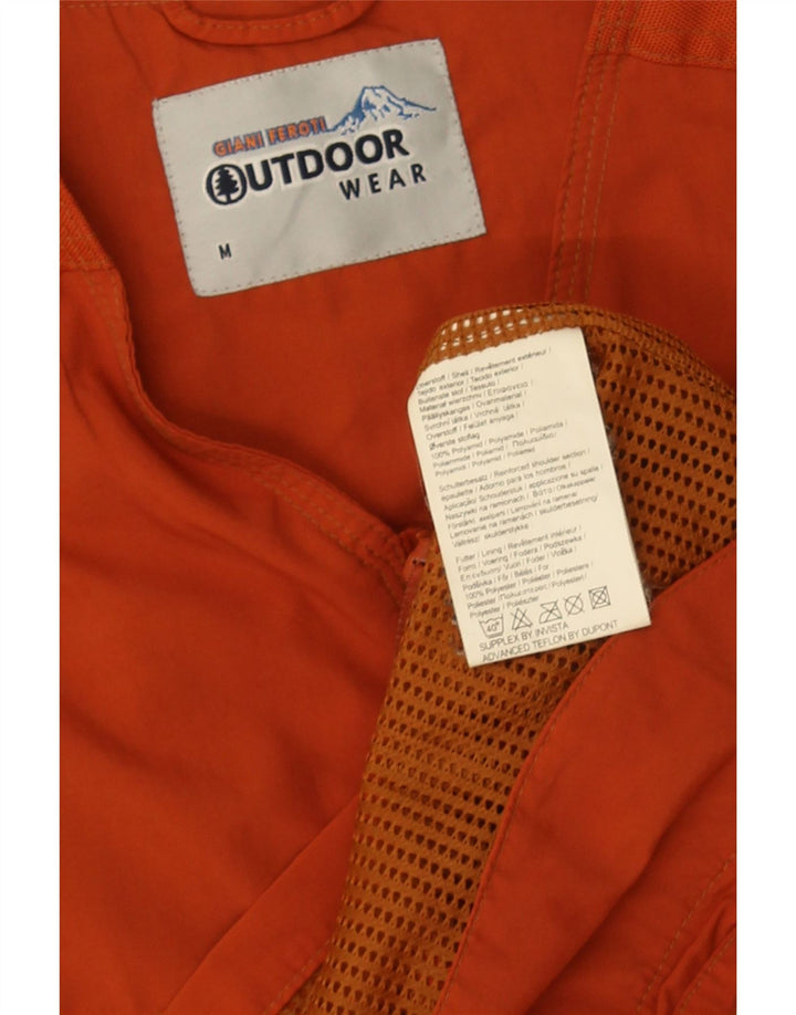 Giani Feroti Gilet da uomo Utility UK 38 Medio Arancione Poliammide