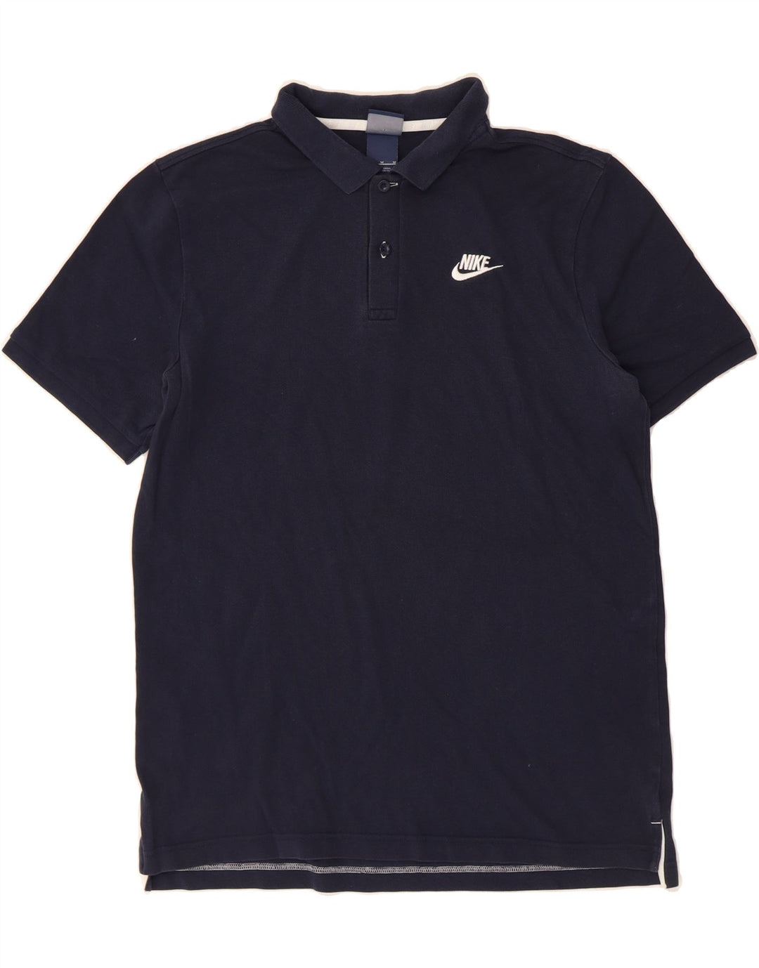 NIKE Mens Polo Shirt Medium Navy Blue Cotton Vintage Nike and Second-Hand Nike from Messina Hembry 